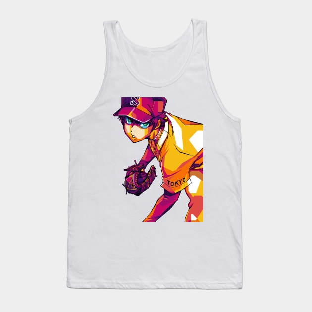 Sawamura Eijunn Diamond No ace Tank Top by Rekayasabumi